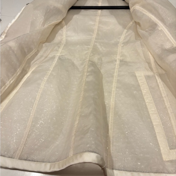 RARE-ICONIC-Dolce & Gabbana-Clear Plastic Bubble Wrap Rain Coat-Rhinestone-90s - Picture 11 of 16